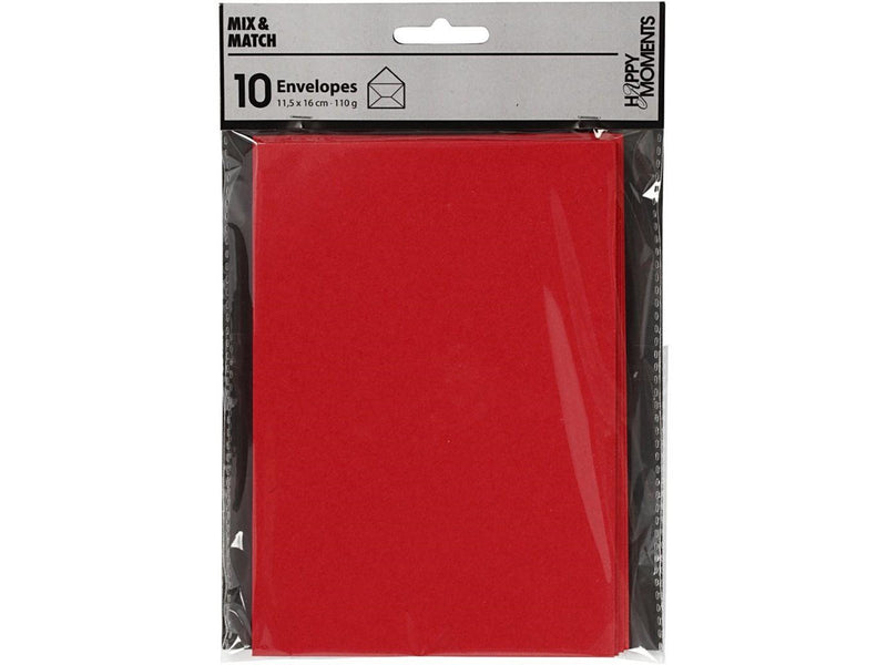 Creativ Company - Envelope Red 11.5x15cm 10 pcs.