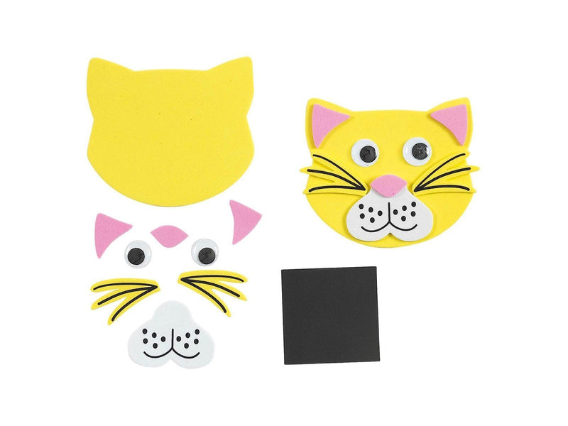 Colorations - Magnetic Foam Animal Faces Craft Set 36 pcs.