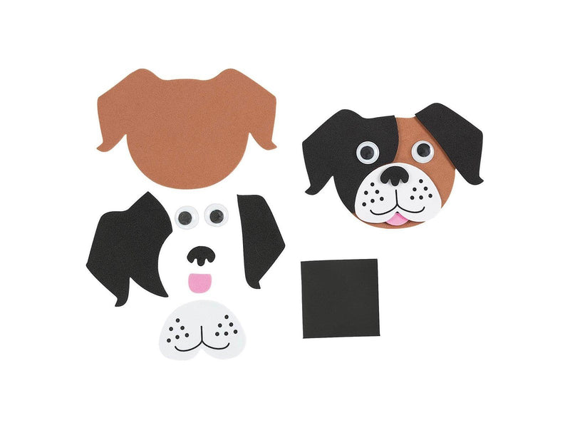 Colorations - Magnetic Foam Animal Faces Craft Set 36 pcs.
