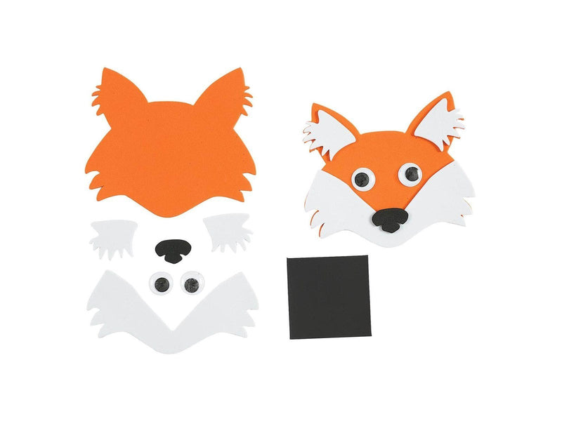 Colorations - Magnetic Foam Animal Faces Craft Set 36 pcs.