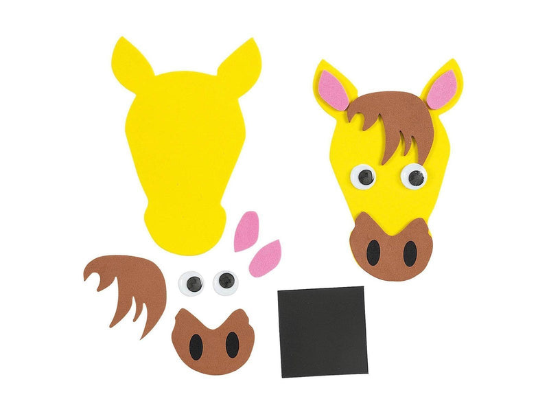 Colorations - Magnetic Foam Animal Faces Craft Set 36 pcs.