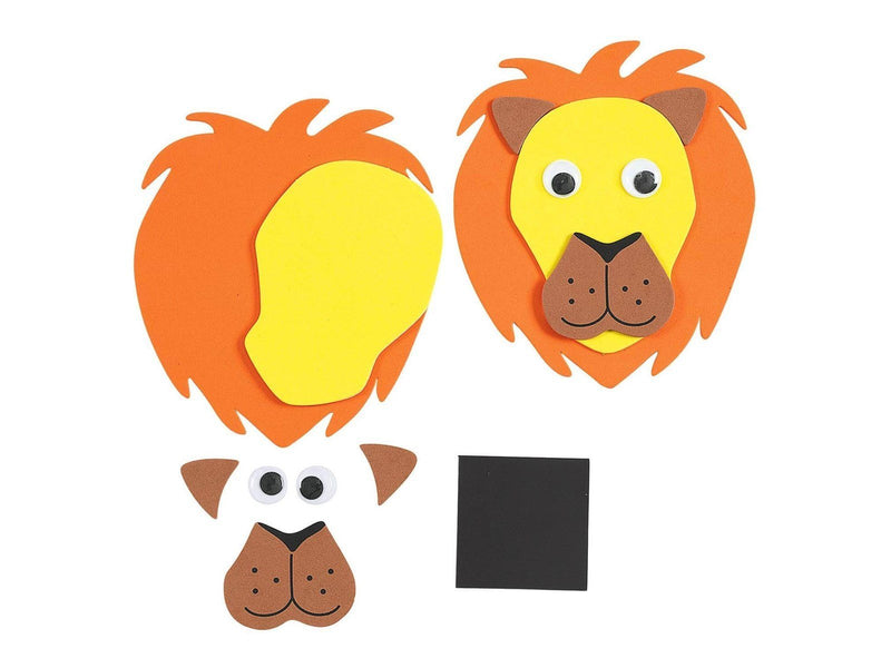 Colorations - Magnetic Foam Animal Faces Craft Set 36 pcs.