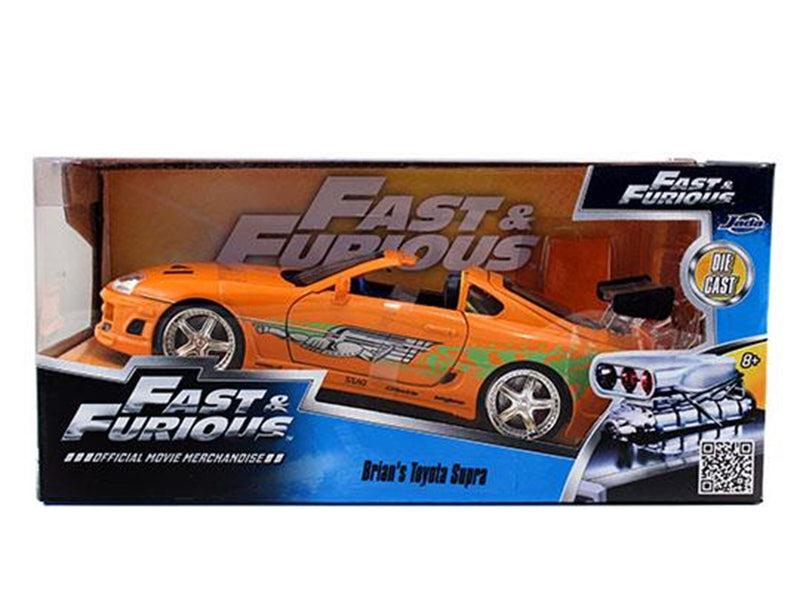 Fast and Furious Die-Cast Brian's 1995 Toyota Supra Race Car 1:24