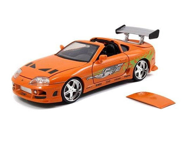 Fast and Furious Die-Cast Brian's 1995 Toyota Supra Race Car 1:24