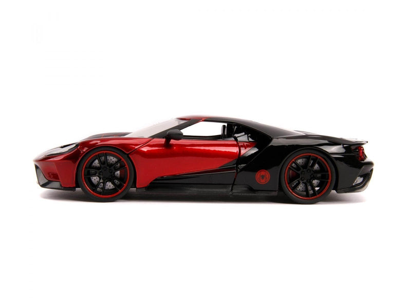 Jada Toys Jada Marvel Miles Morales Spiderman with 2017 Ford GT Car 1:24