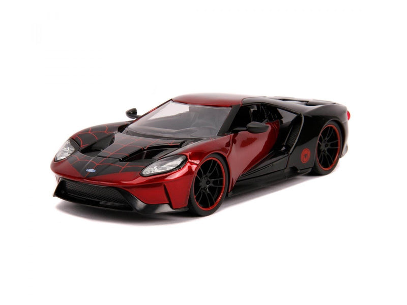 Jada Toys Jada Marvel Miles Morales Spiderman with 2017 Ford GT Car 1:24