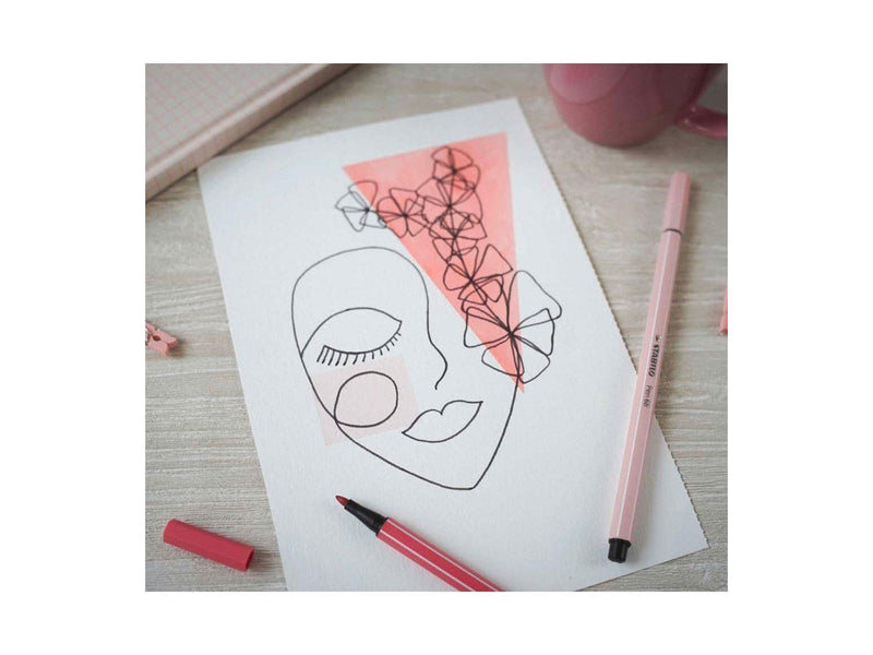 STABILO Pen 68 - Felt-tip pen - Set of 6 Fluorescent Pieces