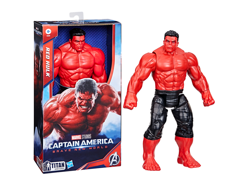 Marvel Captain America Brave New World Titan Hero Series Red Hulk 30 cm