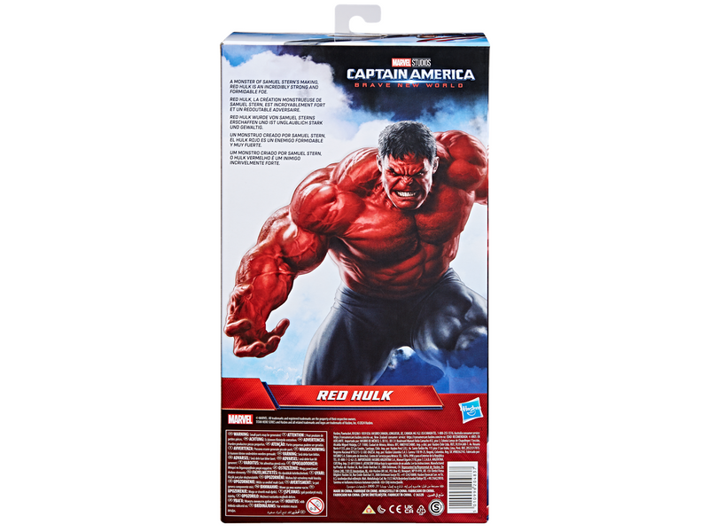 Marvel Captain America Brave New World Titan Hero Series Red Hulk 30 cm
