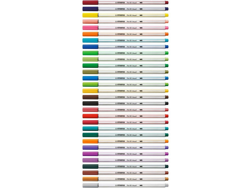 STABILO Pen 68 Brush - Felt-tip pen - Light green (33)
