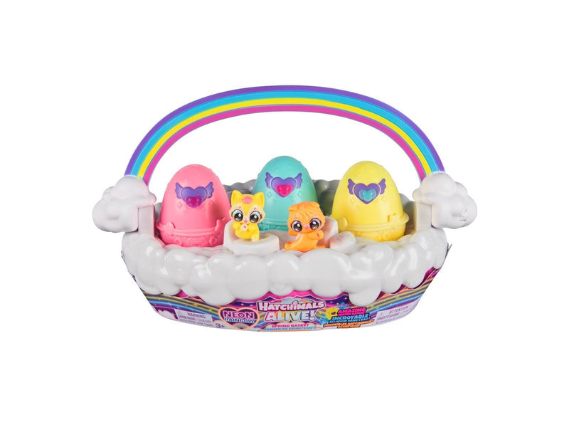 Hatchimals Alive Neon Rainbow Basket