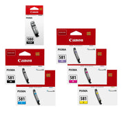 Canon Original PGI-580PGBK + CLI-581 Druckerpatronen 6er-Multipack - BK/C/PB/M/Y/BK