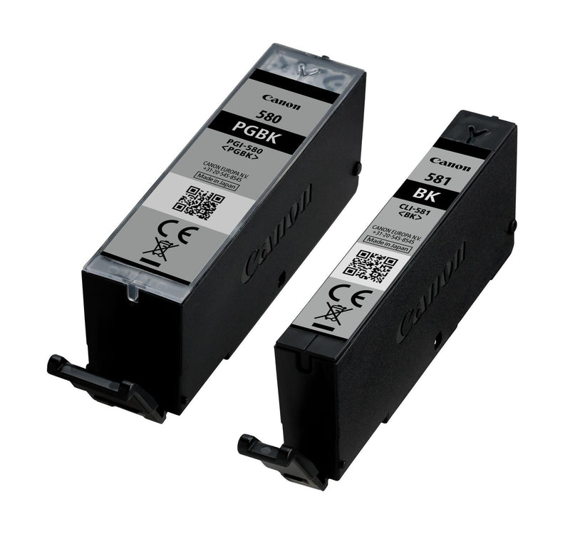 Canon Original PGI-580PGBK + CLI-581 Druckerpatronen 6er-Multipack - BK/C/PB/M/Y/BK
