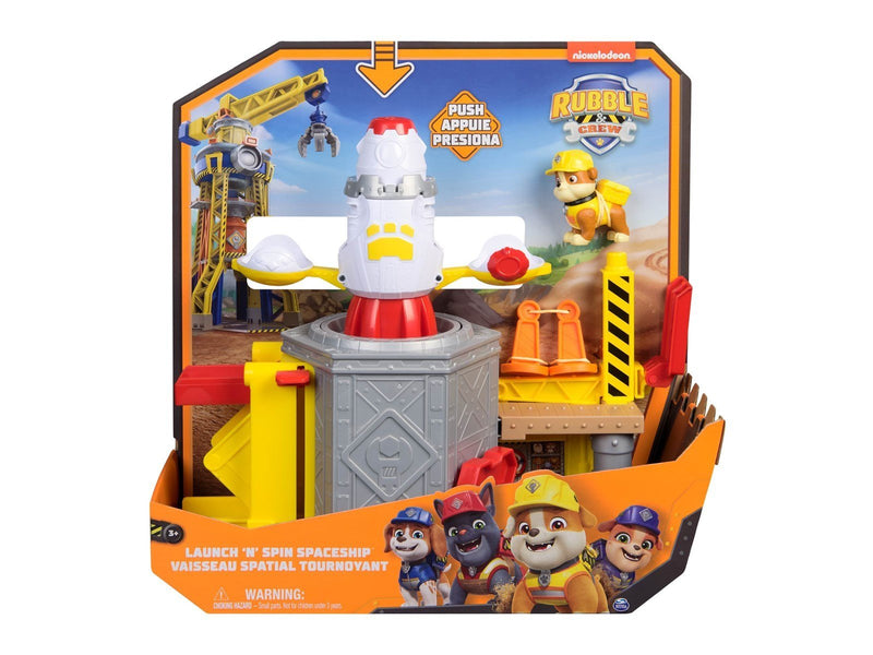 Paw Patrol Rubble & Crew Launch N Spin Spaceship