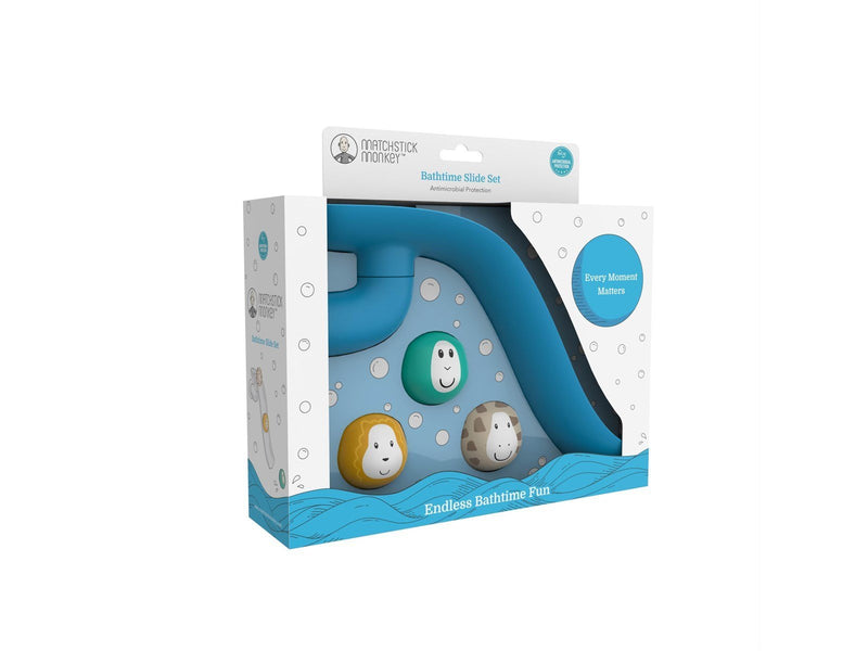 Matchstick Monkey Bathtime Slideset Blue
