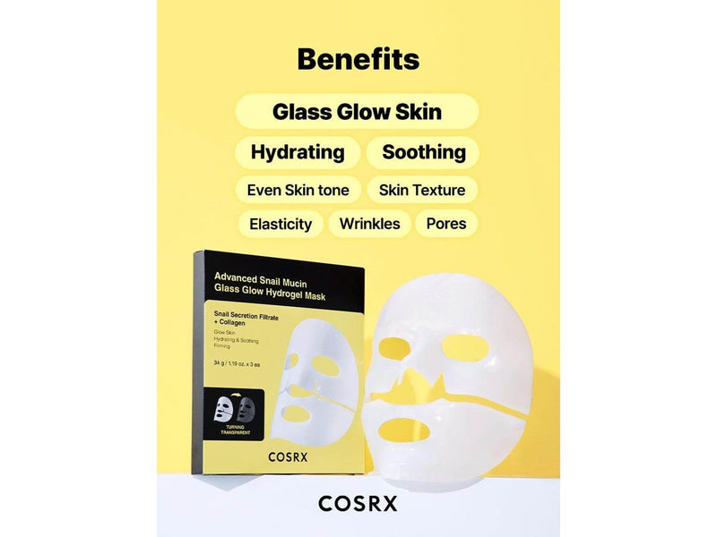Cosrx Advanced Snail Mucin Glass Glow Hydrogel Mask 1 pcs