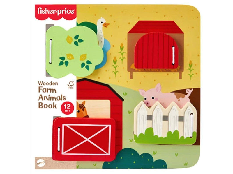 Fisher Price Wood Farm Animals Busy Board