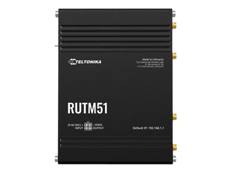 Teltonika RUTM51 - wireless router - WWAN - Wi-Fi 5 - 3G 4G 5G - desktop - Wireless router 802.11a/b/g/n/Wi-Fi 5 Wave 2