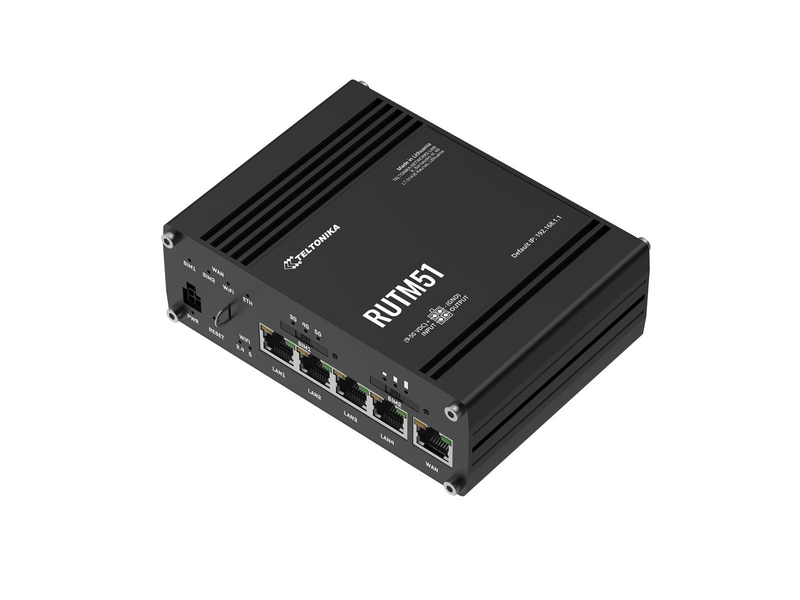 Teltonika RUTM51 - wireless router - WWAN - Wi-Fi 5 - 3G 4G 5G - desktop - Wireless router 802.11a/b/g/n/Wi-Fi 5 Wave 2