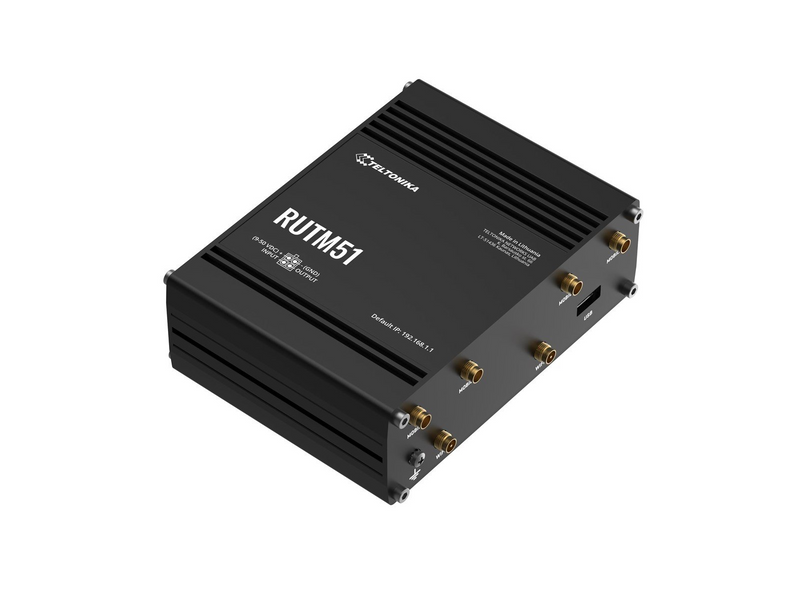 Teltonika RUTM51 - wireless router - WWAN - Wi-Fi 5 - 3G 4G 5G - desktop - Wireless router 802.11a/b/g/n/Wi-Fi 5 Wave 2
