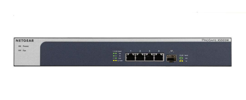 Netgear XS505M 5-Port 10-Gigabit Unmanaged Switch mit 1 SFP+ Port
