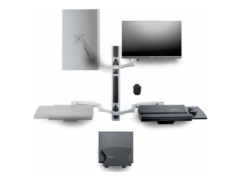 StarTech.com Wall Mount Workstation VESA Mount For 32" Monitors 10 kg Up to 27" / 32" (ultra-wide) 100 x 100 mm