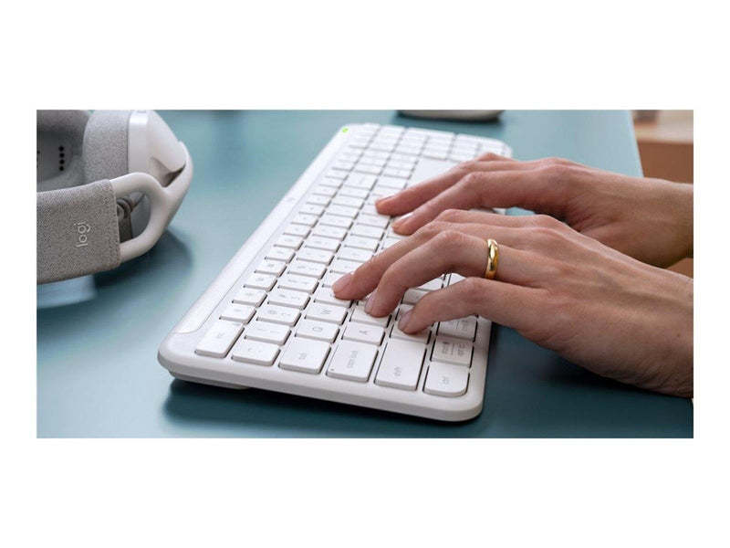 Logitech Signature Slim K950 - Tastaturen - Universal - Weiss