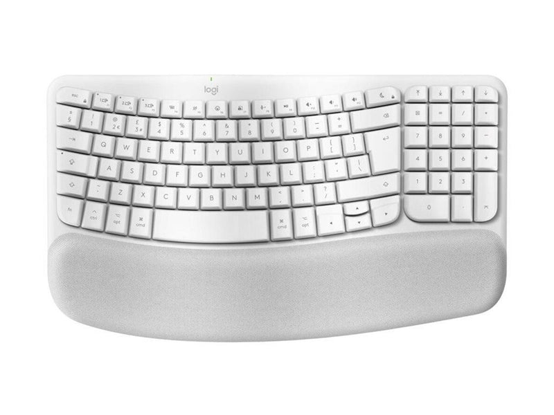 Logitech Ergo Series Wave Keys for Mac - Tastaturen - Deutsch - Weiss