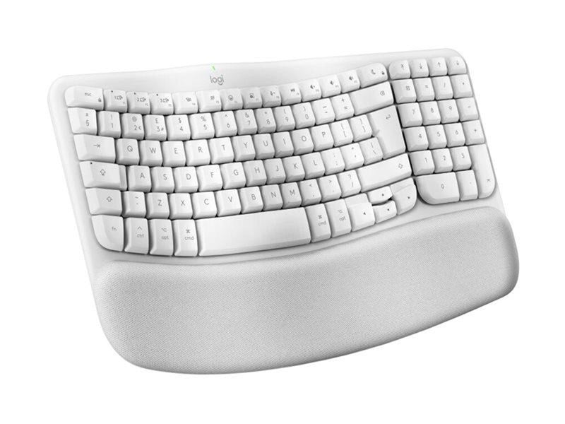 Logitech Ergo Series Wave Keys for Mac - Tastaturen - Deutsch - Weiss