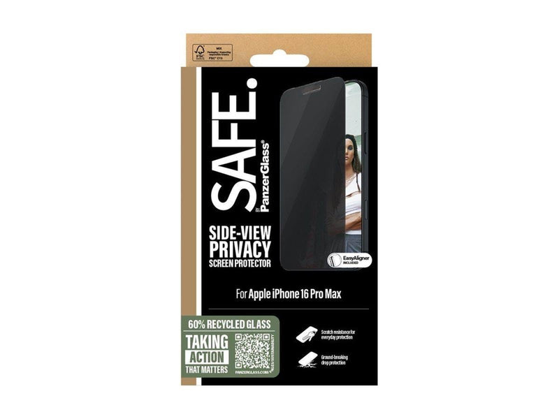 PanzerGlass SAFE. by  - screen protector for mobile phone - ultra-wide fit w. EasyAligner