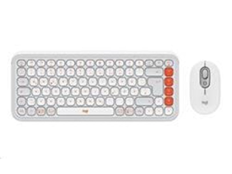 Logitech POP Icon Combo - Tastatur & Maus Set - Universal - Weiss