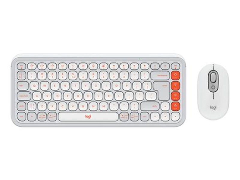 Logitech POP Icon Combo - Tastatur & Maus Set - Universal - Weiss