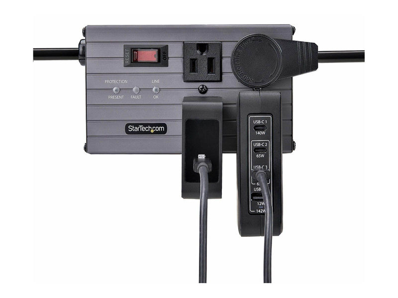 StarTech.com 140W USB-C Wall Charger USB-C/USB-A PD GaN Power Adapter power adapter - GaN technology - USB 3 x USB-C - 140 Watt