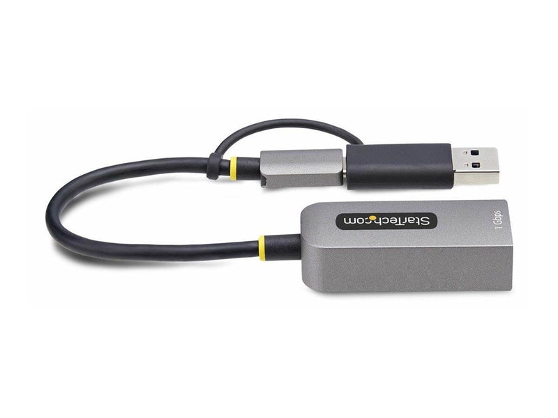 StarTech.com USB-C to Ethernet Adapter w/USB-A Adapter Realtek RTL8153B - network adapter - USB-C 3.2 Gen 1 - Gigabit Ethernet