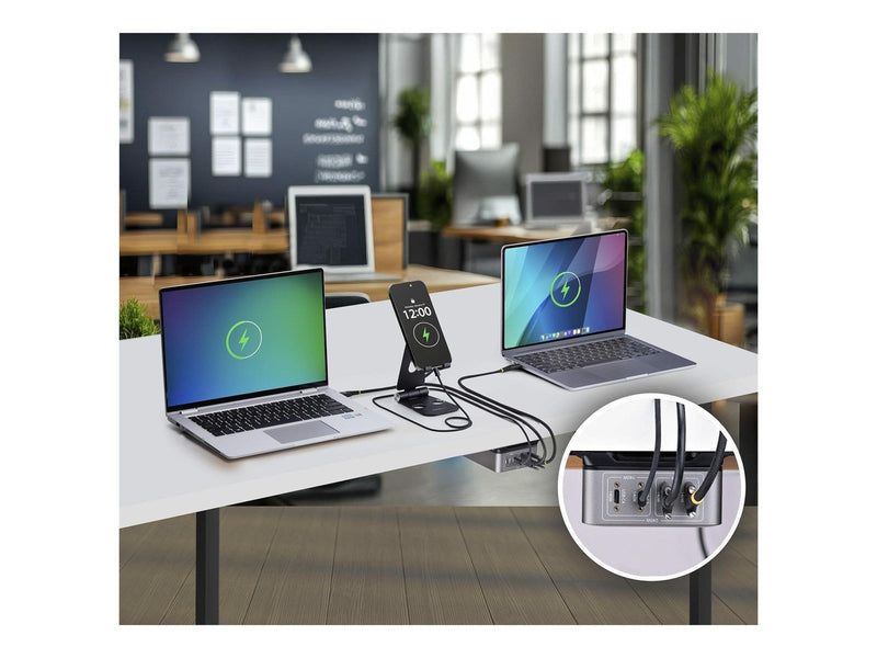 StarTech.com 4-Port USB-C Charger 240W Total Single Port 140W EPR power adapter - with surface mount bracket - 24 pin USB-C - 24