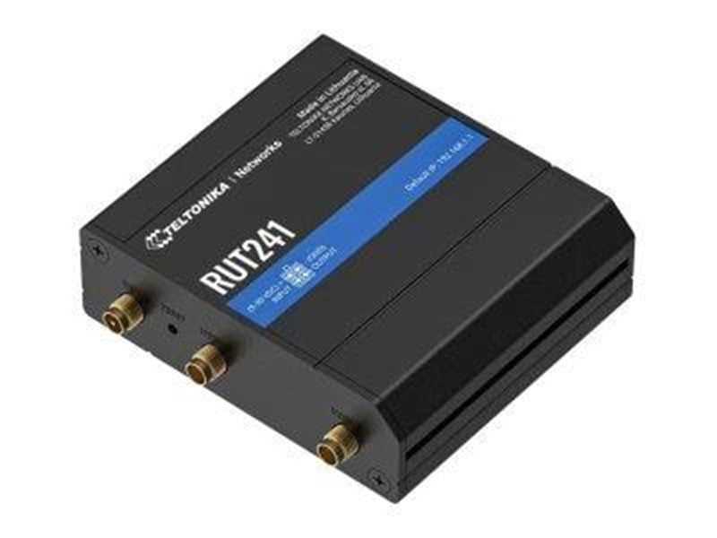 Teltonika RUT241 - wireless router - WWAN - Wi-Fi - 2G 3G 4G - DIN rail mountable - Wireless router N Standard - 802.11n