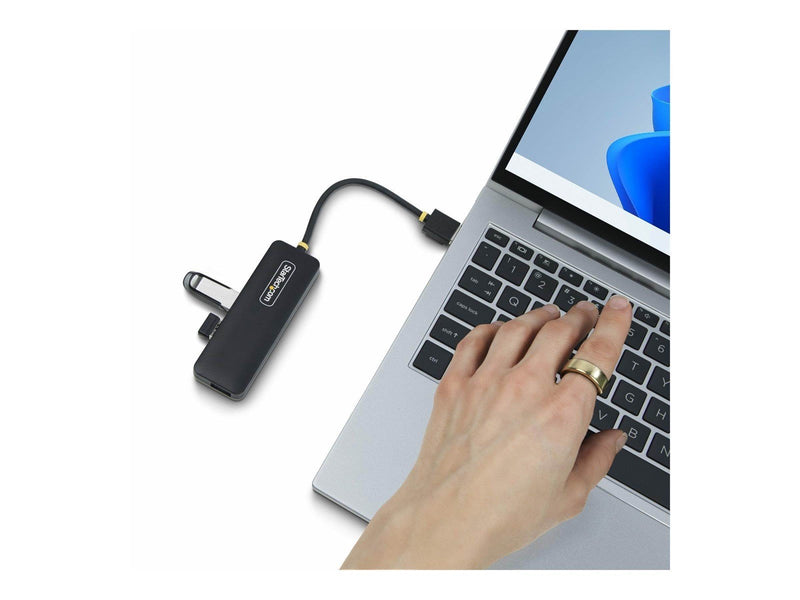 StarTech.com 4-Port USB-A Hub 5Gbps Bus Powered Small Travel Mini Hub - hub - 4 ports USB-Hubs - USB 3.2 - 4 - Schwarz