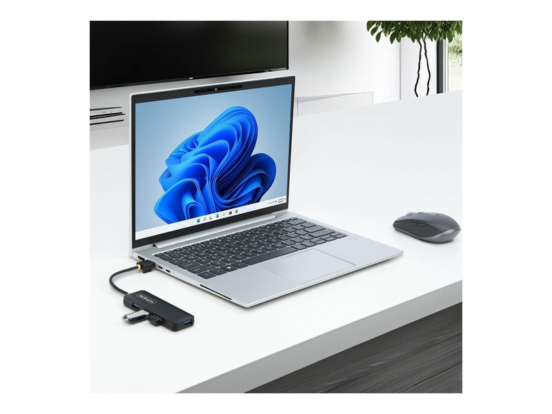 StarTech.com 4-Port USB-A Hub 5Gbps Bus Powered Small Travel Mini Hub - hub - 4 ports USB-Hubs - USB 3.2 - 4 - Schwarz