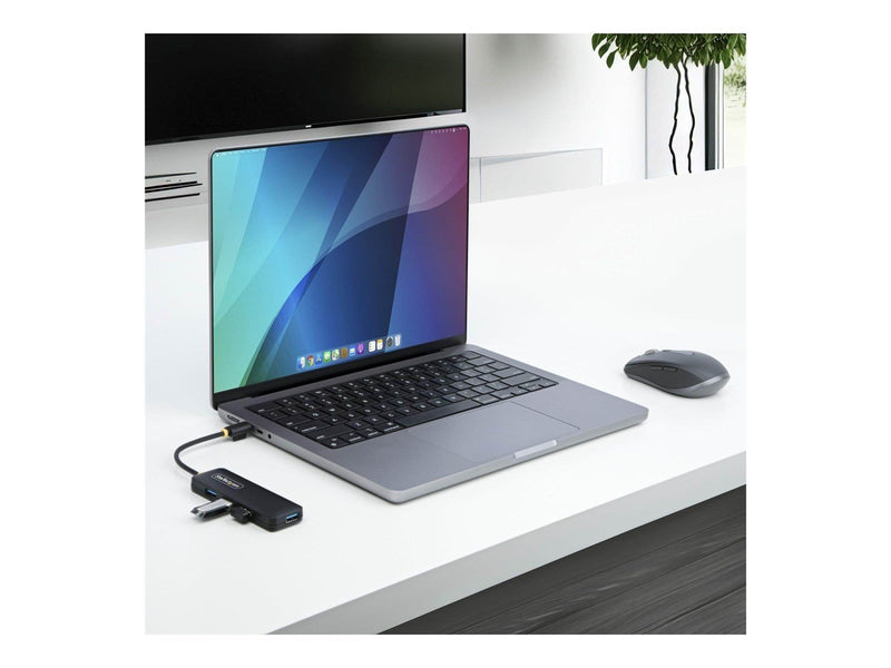 StarTech.com 4-Port USB-C Hub 5Gbps USB-C to 4x USB-A Bus Powered - hub - 4 ports USB-Hubs - USB 3.2 - 4 - Schwarz