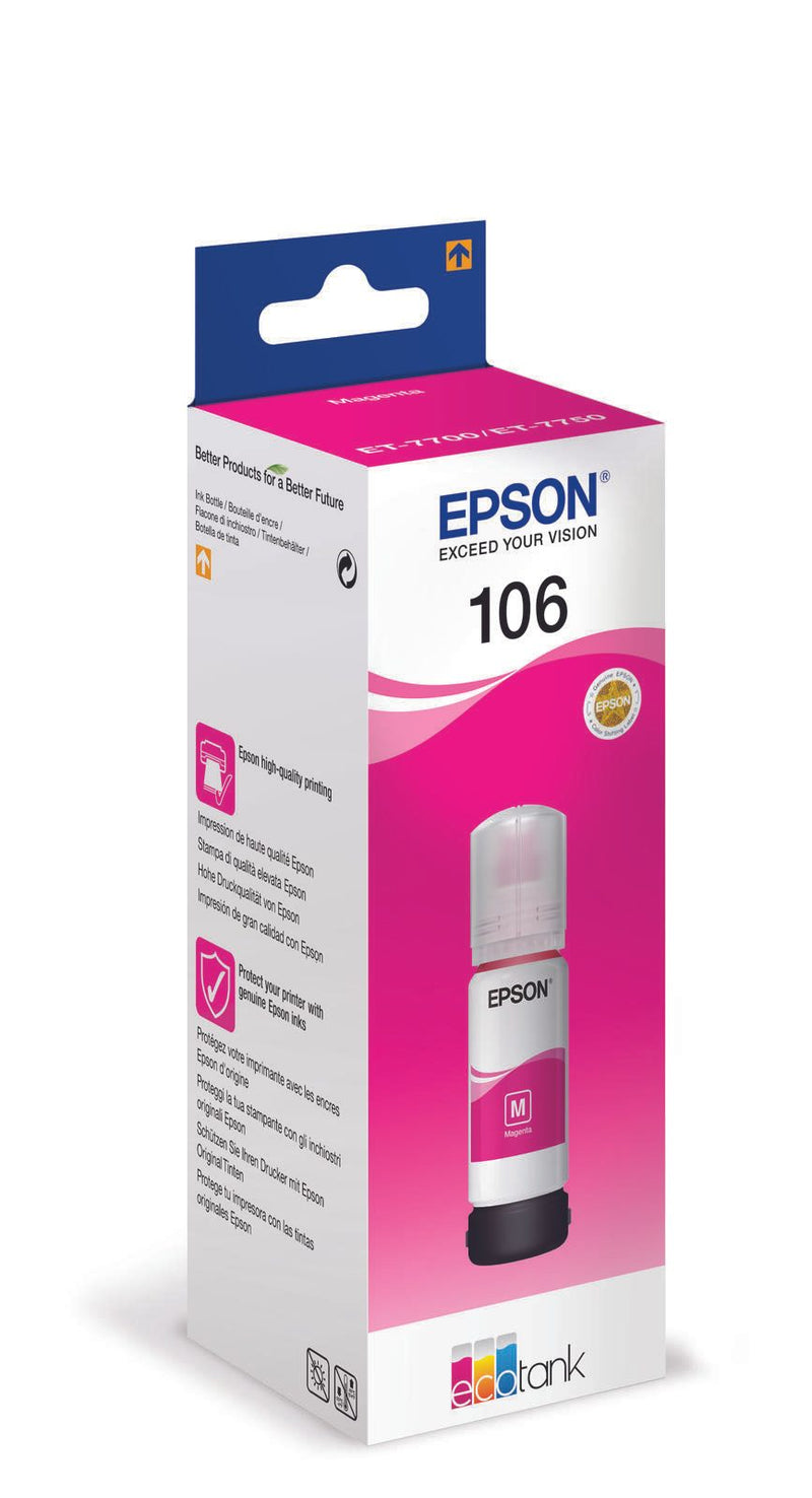 Epson Original EcoTank 106 Nachfülltinte - magenta (C13T00R340)