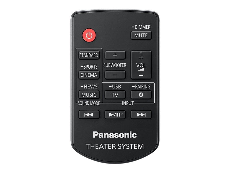 Panasonic SC-HTB490 - sound bar system - for home theatre - wireless