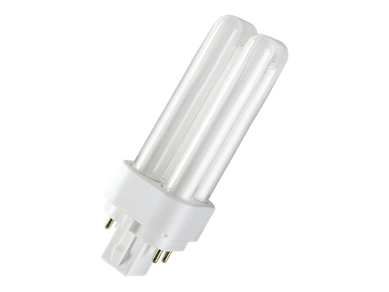 LEDVANCE Fluoreszierende Glühbirne OSRAM DULUX D/E - non-integrated compact fluorescent light bulb - shape: T12X2 - G24q-1 - 13.