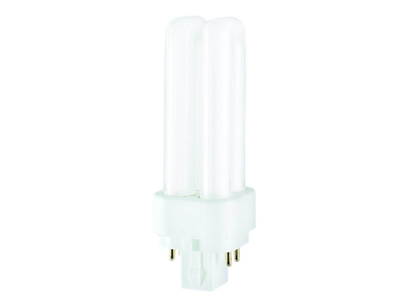 LEDVANCE Fluoreszierende Glühbirne OSRAM DULUX D/E - non-integrated compact fluorescent light bulb - shape: T12X2 - G24q-1 - 13.