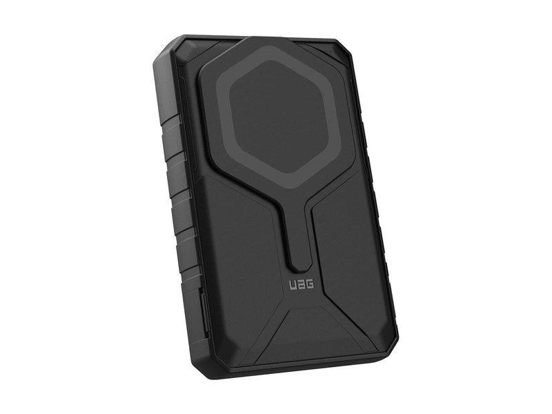 UAG wireless power bank - rugged with stand MagSafe compatible - 24 pin USB-C USB - 20 Watt Powerbank (Akku) - schwarz - 10000 m