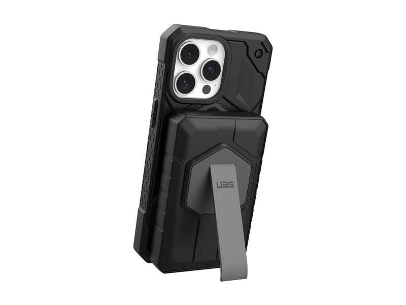 UAG wireless power bank - rugged with stand MagSafe compatible - 24 pin USB-C USB - 20 Watt Powerbank (Akku) - schwarz - 10000 m