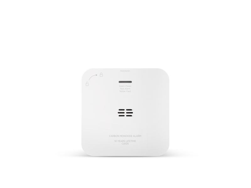 Housegard Luma carbon monoxide alarm, wireless, incl. 5-year battery, white