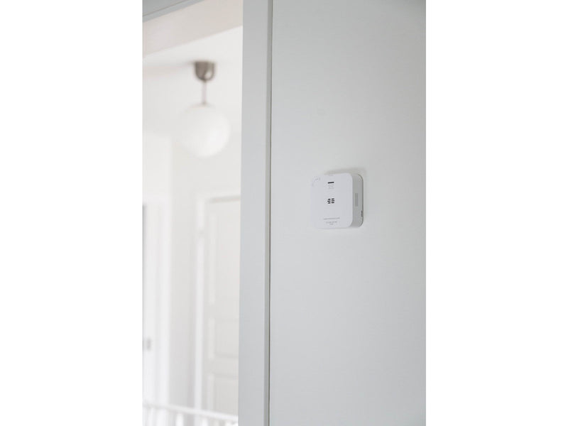 Housegard Luma carbon monoxide alarm, wireless, incl. 5-year battery, white