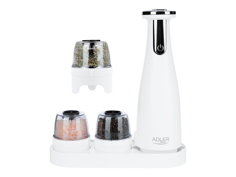 Adler AD 4449w - pepper & salt grinder - matte white