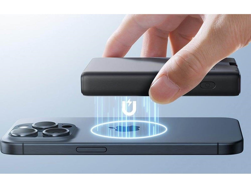 Joyroom Magnetic Powerbank with Stand 20W 10000mAh (Black) Powerbank (Akku) - schwarz - 10000 mAh