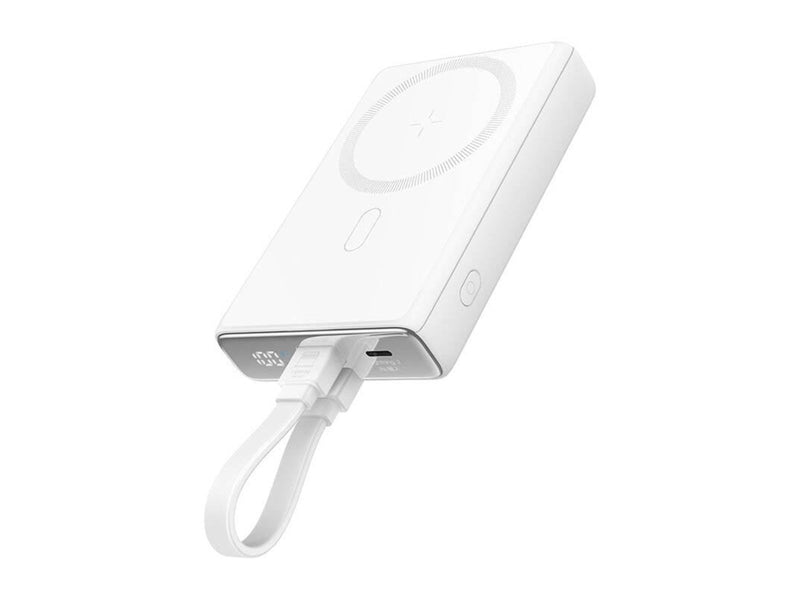 Joyroom Magnetic Powerbank with Stand 20W 10000mAh (White) Powerbank (Akku) - Weiß - 10000 mAh